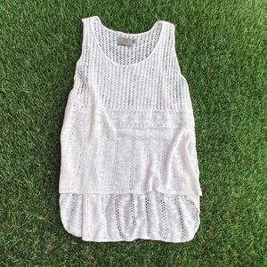 White knit top